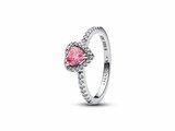 Pandora | Bague | Coeur Rose Surélevé | 198421C03_