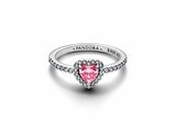 Pandora | Bague | Coeur Rose Surélevé | 198421C03_