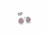 Pandora | Boucles d'Oreilles | Coeurs Surélevés Roses | 298427C02_