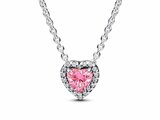 Pandora | Collier | Coeur Surélevé Rose | 398425C02_