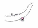 Pandora | Collier | Coeur Surélevé Rose | 398425C02_