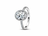 Pandora | Bague | Spectaculaire Halo Ovale Scintillant | 193777C01_
