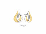 Orage | Boucles d'Oreilles | Argent Bicolore | Oxyde de Zirconium | BA324_