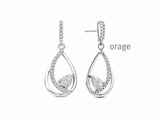 Orage | Boucles d'Oreilles | Argent | Oxyde de Zirconium | BA327_