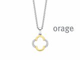 Orage | Collier | Argent Bicolore | Oxyde de Zirconium | BA353_