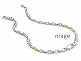 Orage | Collier | Argent | Bicolore | Oxyde de Zirconium | BA354_