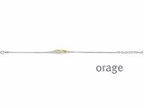 Orage | Bracelet | Argent Bicolore | Oxyde de Zirconium | BA359_