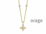 Orage | Collier | Plaqué Or | Oxyde de Zirconium | BA363_