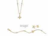 Orage | Collier | Plaqué Or | Oxyde de Zirconium | BA363_
