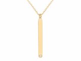 La Garçonne Diamant | Collier | So Addict | Plaqué Or |Diamant 0.015ct |Personnalisable |26700038_