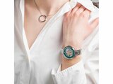 Pierre Lannier | Femme | Automatique | Squelette | Acier Inoxydable | Vert | ø35mm | 141K671_