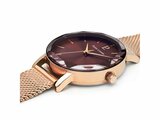 Pierre Lannier | Femme | Quartz | Milanais Rosé | Chocolat | ø30mm | 010P988_
