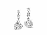 Naiomy Silver | Boucles d'Oreilles | Argent | Oxyde de Zirconium | Coeur | N5E67_