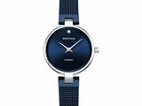 Bering | Femme | Quartz | Classic | Milanais Bleu | Diamant | ø24mm | 17724-307_