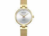 Bering | Femme | Quartz | Classic | Milanais Doré | Diamant | ø24mm | 17724-330_