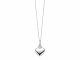 Loumya Gold "Or" | Pendentif | Or Blanc  | Coeur | 8.5x8mm | AH0034V_