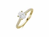 Diamants de Laboratoire | Bague | Or Jaune | Diamant de Synthèse 0.72ct | *0.16ct | IGI | LAB22_