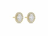Diamants de Laboratoire | Boucles d'Oreilles | Or Jaune | Diamants de Synthèse 1.09ct | 0.18ct | IGI_