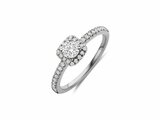 Diamants de Laboratoire | Bague | Or Blanc | Diamants de Synthèse 0.49ct | LAB57_