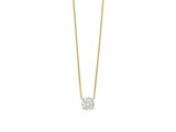 Diamants de Laboratoire | Collier | Or Jaune | Diamant de synthèse 0.77ct | IGI | LAB64_