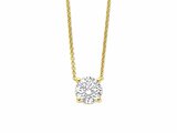 Diamants de Laboratoire | Collier | Or Jaune | Diamant de synthèse 0.77ct | IGI | LAB64_