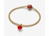 Pandora | Charm | Disney | La belle et La Bête | Rose Enchantée | Doré | 764018C01_