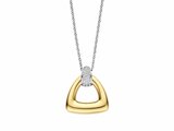 Ti Sento | Collier | Argent | Bicolore | Oxyde de Zirconium | 19.30 x 21mm | 34108ZY_