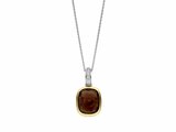 Ti Sento | Collier | Argent | Bicolore | Oxyde de Zirconium | Cristal | Marron |6852SQ_