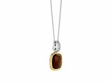Ti Sento | Collier | Argent | Bicolore | Oxyde de Zirconium | Cristal | Marron |6852SQ_