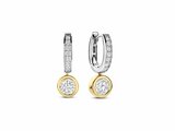 Ti Sento | Boucles d'Oreilles | Argent | Bicolore | Oxyde de Zirconium  | 78032ZY_