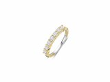 Ti Sento | Bague | Argent | Plaqué Or | Oxyde de Zirconium | 3mm | 12381ZY_