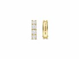 Ti Sento | Boucles d'Oreilles | Créoles | Plaqué Or|Oxyde de Zirconium | ø15mm|78023ZY_