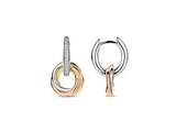 Ti Sento | Boucles d'Oreilles | Créoles | Tricolore | ø13mm | 7857ZT_