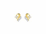 Loumya Gold "Or" | Boucles d'Oreilles | Or Jaune | Bicolore | Oxyde de Zirconium | 28SH98BZ_