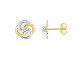 Loumya Gold "Or" | Boucles d'Oreilles | Or Jaune | Bicolore | Oxyde de Zirconium | 28SA716BZ_