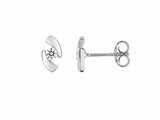 Loumya Gold "Or" | Boucles d'Oreilles | Or Blanc | Oxyde de Zirconium | 28SE21GZ_