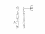 Loumya Gold "Or" | Boucles d'Oreilles | Or Blanc | Oxyde de Zirconium | 2.7114Z1_