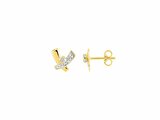 Loumya Gold "Or" | Boucles d'Oreilles | Or Jaune | Bicolore | Oxyde de Zirconium | 9K8368Z_