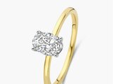 Diamants de Laboratoire | Bague | Or Jaune | Diamant de Synthèse 1.010ct | 91WI65/$_