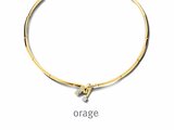 Orage | Collier | Plaqué Or | Oxyde De Zirconium | BA317_