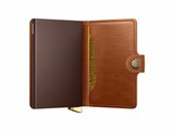 Secrid | Porte-cartes | Premium | Miniwallet | Emboss Lines  | MEl-Cognac+_