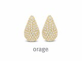 Orage | Boucles d'Oreilles | Plaqué Or | Oxyde de Zirconium | BB071_