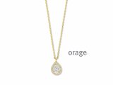 Orage | Collier | Plaqué Or | Oxyde de Zirconium | BB086_