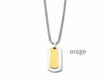 Orage | Collier | Homme | Acier | Bicolore | BB095_