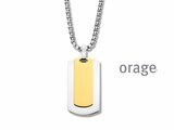 Orage | Collier | Homme | Acier | Bicolore | BB095_