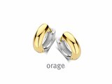 Orage | Boucles d'Oreilles | Créoles | Acier Inoxydable | Bicolore | 19mm | BB123_