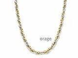 Orage | Collier | Acier Inoxydable | Bicolore | BB124_