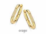 Orage | Boucles d'Oreilles | Créoles | Acier Inoxydable |Oxyde de Zirconium | BB130_