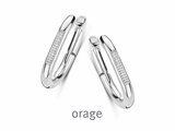 Orage | Boucles d'Oreilles | Créoles | Acier Inoxydable |Oxyde de Zirconium | BB131_