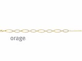 Orage | Collier  | Acier Inoxydable | Doré | Oxyde de Zirconium | BB140_